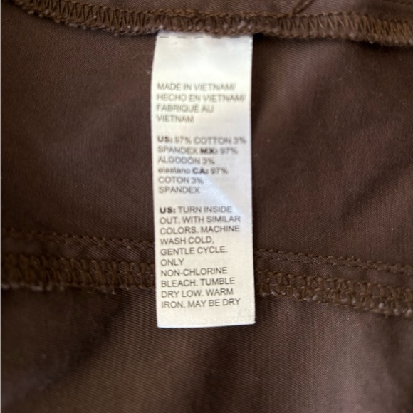 WHBM Chocolate Brown Bomber style Jacket / Coat Copper Snap Buttons & Buckle xxs - Picture 8 of 8